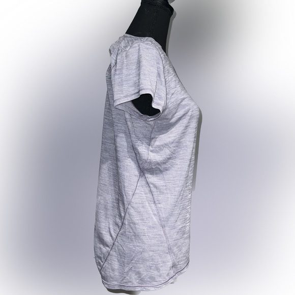 Gray lululemon short sleeve workout shirt - Picture 2 of 3